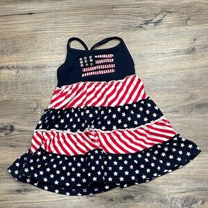 Lilly Wicket Patriotic Striped and Starred Dress